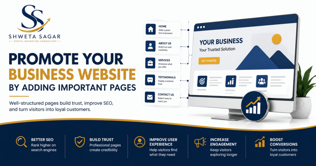 Promote Your Business Website by Adding Important Pages